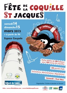 affiche 2015 Fête coquille St-Jacques Villard de Lans